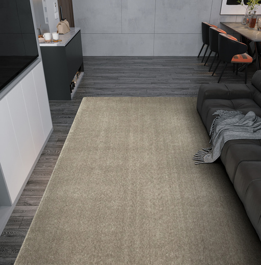 Dywan Glamour-Sub 112 Lśniący Srebrzysty Szary Beż Kaszmir na jucie