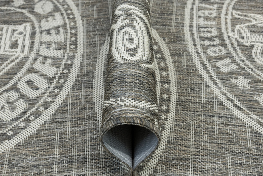 Antypoślizgowy Dywan FLEX 1907/P91 Brąz Szary Coffee