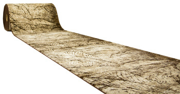 Chodnik Lapiso 400 cream/brown Brąz Beż Liście szerokość 100 cm