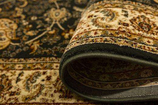 Dywan Super Rose D373A d.green/cream Ornament Medalion Zieleń