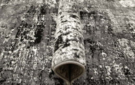 Dywan Victoria B876A d.grey/l.grey Abstrakcyjny Przecierany Szary Czarny Krem Tynk