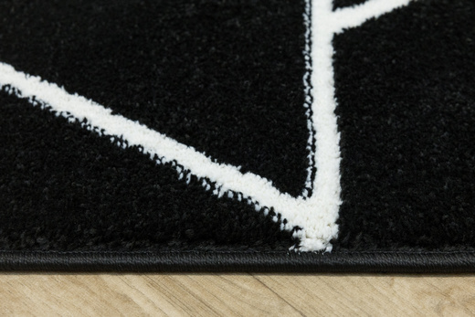 Dywan Lima C877B black/white Czarny Krem Trójkąty