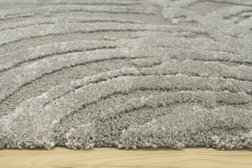 Dywan Coco 59615/77 Shaggy Szary Dwupoziomowy
