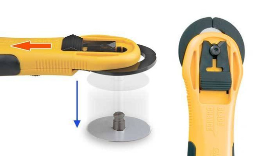 Olfa nóż krążkowy RTY-2NS o obrotowym ostrzem