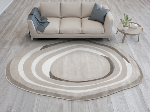 Dywan Selenne GS006A Cream/Beige Szary Beżowy Krem Ksztalt