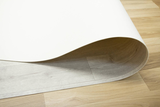 Wykładzina PCV Trendtex Tavel 571 Szary Krem Deski szerokość 1,5 m