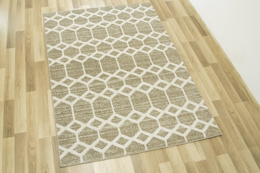 Dywan Dutch Level A167A beige Beż Krem Romby Plastry Miodu