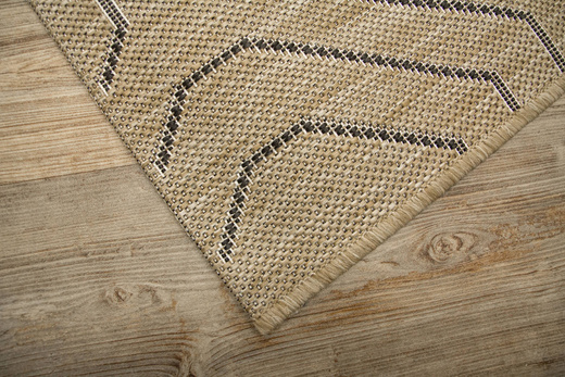 Zewnętrzny Dywan Sznurkowy Jeans 19013/P01 w Heksagony