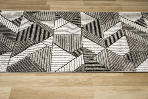 Chodnik Amelia A632A Grey Szary Linie Paski Kreski szerokość 80 cm