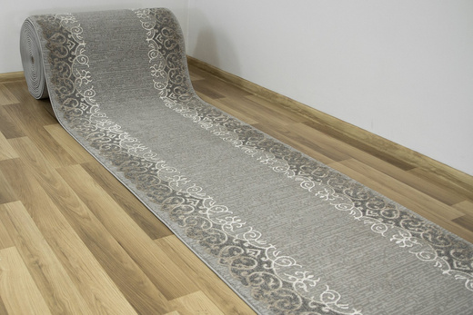 Chodnik galya K3810 grey szary ozdonbny ornamentowy szerokość 70 cm