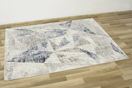 Dywan Verano C467A m grey/l.blue Szary Niebieski Trójkąty