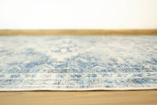 Dywan Summer Klasyk Blue Niebieski Krem Romby Ornament