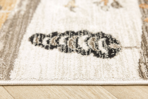 Dywan Camilla 1239 cooper/beige Pejzaż Drzewa Beż Miedziany