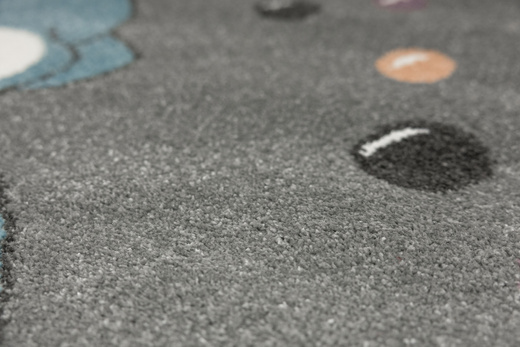 Okrągły Dywan Lima G965A l.grey/blue Szary Niebieski Słonik