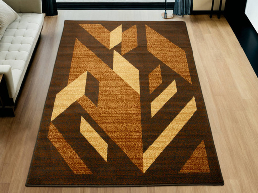 Dywan Agnella Standard Kanas Cynamon Beż Brąz Abstrakcja