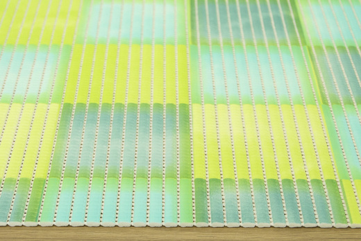 Mata Łazienkowa Softy-tex 844 zielona kratka szerokość 65 cm