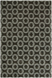 Dywan Fushe 2498 d.grey/l.grey Szary Grafit Kółka