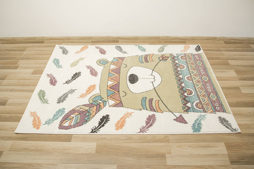 Dywan Dziecięcy Lima G760A cream/yellow Misio Indianin