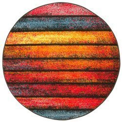 Okrągły Dywan Rainbow 11196/120 deski kolorowe