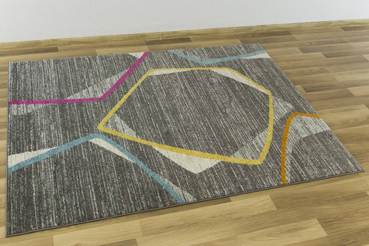 Dywan EMILY 2326A yellow/d.gri