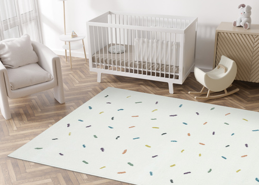 Dywan Dziecięcy Lima M039A cream/blue Krem Kreski