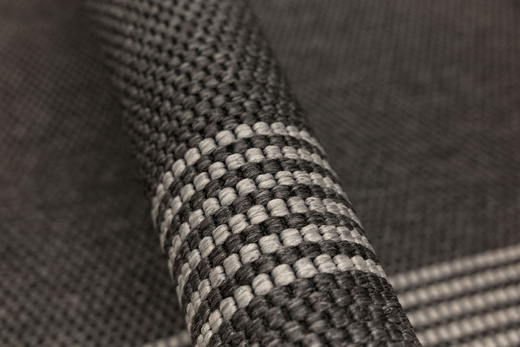 Chodnik Sznurkowy Natura Loper 3427 Grafit Krem Paski szerokość 80 cm