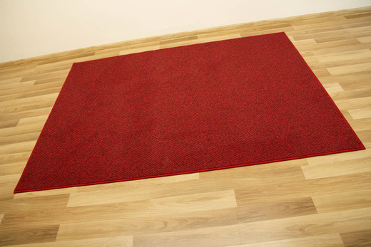 Dywan Pętelkowy Stockholm 35 Czerwony Czarny Melanż