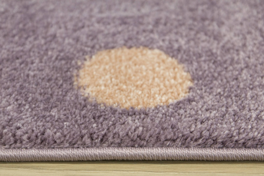 Dywan Dziecięcy Lima C275A lila/rose Kropki Fiolet