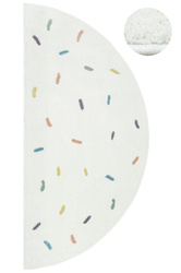 Dywan Półokrągły Dziecięcy Lima M039A cream/blue Krem Kreski