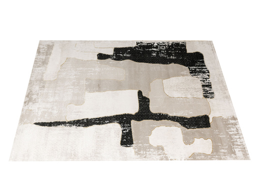 Dywan Kashmir KR204S Vizon/Black Beż Czarny Złoty Tynk