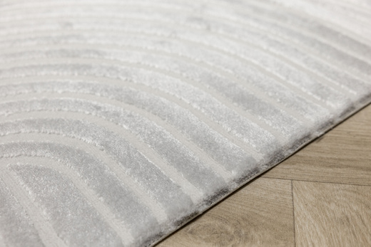 Dywan Nantes NT130G Grey/Grey Szary Pasy Geometria