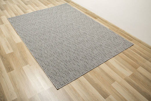 Dywan Pętelkowy Genewa 79 Szary Grafit Melanż Gruby Splot Prążki