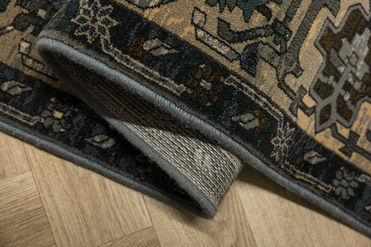 Wełniany Dywan Dywilan Superior Oman Dark Blue Ornament