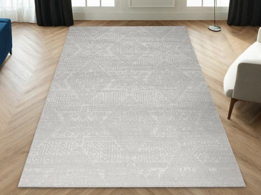 Dywan Sznurkowy Haga 04196A cream/l.grey Szary Krem Ornament Romby Outdoor