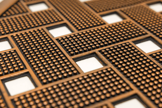 Wycieraczka gumowa kolor M42 ażurowa cegiełka brąz