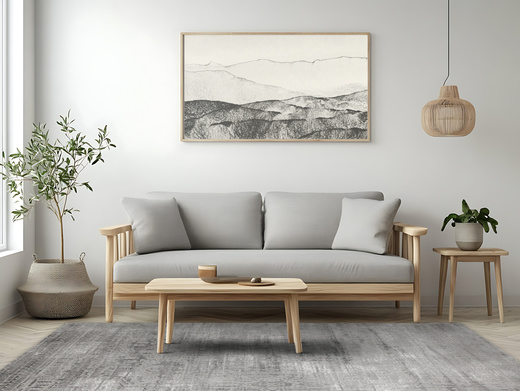 Dywan Nantes NT210G Grey/Grey Szary Krem Ornament