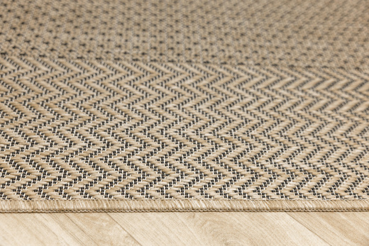 Dywan Antypoślizgowy Sznurkowy Flex 19242/P01 Beż Krem Jodełka