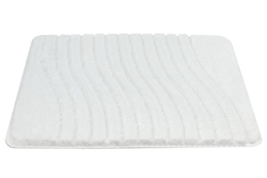 Dywanik Łazienkowy Antypoślizgowy Sara White Biały Fale