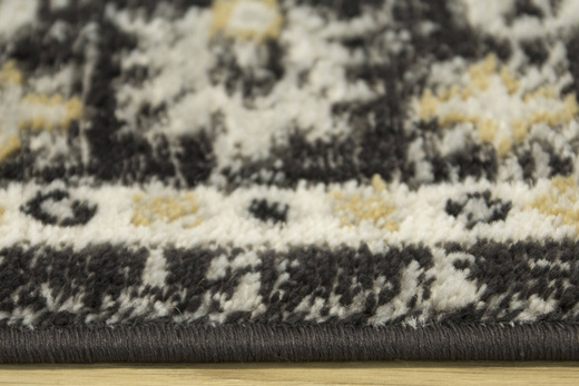 Dywan Lucca 8665A antrasit/antra Ornamentowy Antracyt Krem Miodowy