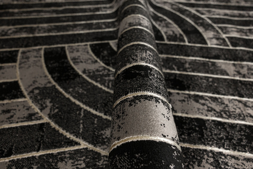 Dywan Kashmir KR158S BlackK/Gold Czarny Złoty Geometria