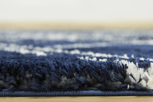 Dywan Boho 668 navy blue/cream Granatowy Romby Kreski