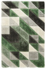 Dywan Shaggy California P783A d.green/grey Trójkaty Krem Szary Zielony
