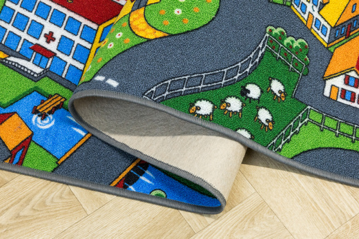 Wykładzina Little Village uliczki na filcu szerokość 4 m