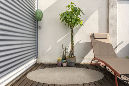 Okrągły Dywan Sznurkowy 08868A Jute Indiana Laomi Beż Rozeta Outdoor