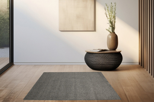 Wykładzina Alpha 77 Szary Czarny Melanż szerokość 4 m