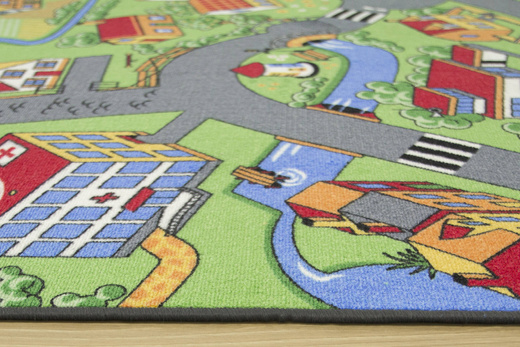 Dywan Little Village uliczki na filcu