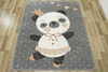  Dywan Dziecięcy Lima C883A l.grey/cream Różowy Szary Baletnica Panda
