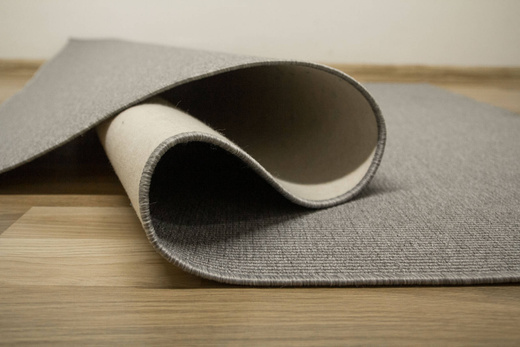 Dywan Płaskotkany Rhodos Szary Karbowane Runo