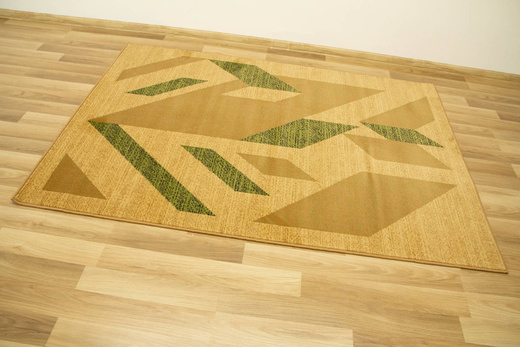 Dywan Agnella Standard Kanas Beż Oliwka Abstrakcja