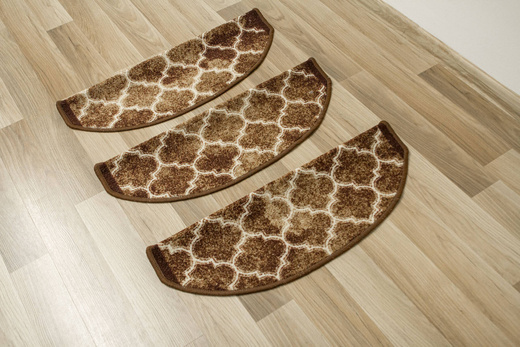 Nakładki Półokrągłe Clover 04 Brąz Beż Koniczyna Marokańska